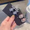 Temperamento requintado grampo de cabelo de diamante flash cachorro de desenho animado bico de pato pequeno grampo de cabelo alta qualidade grampo de cabelo quebrado grampo para franja moda pequeno grampo de cabelo