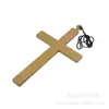 Accesorios de Diosa de Halloween y Cruz de Padre Cruz de Plástico Madera Máscara Disfraz Accesorios de Sacerdote