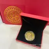 Moeda Comemorativa do Ano do Carneiro Folha de Ouro Desenho Animado Carneiro do Zodíaco Moeda Auspiciosa Ornamento Evento Motorista de Trânsito Medalha Comemorativa Lembrança Presente Venda por Atacado