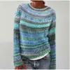 2025 Tejido de Aguja Gruesa Impresión Digital 3D Sudaderas Redondas para Hombre y Mujer Empalme de Rayas Prendas de Exportación Sudaderas para Mujer