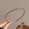 Diadema de Onda de Textura Simple para Mujer 2024 Nueva Parte Superior Craneal Alta Lavar Cabello Presión Diadema Sombrerería Elegante Combinación con Todo Clips para Cabello