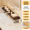 Prateleira de Armazenamento Vertical para Torneira Pia de Banheiro Banheiro Vaso Sanitário Lavatório Prateleira de Armazenamento para Pia Sem Furos