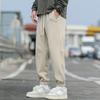 Pantalones cropped nuevos de primavera y otoño para hombre, pantalones deportivos casuales, marca pequeña de moda, estudiante, holgados, combinan con todo, tobilleros, pantalones de hombre