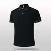 2026 Nueva Camisa de Punto de Manga Corta Fresca Cómoda con Cuello de Solapa para Hombre, Camisa Polo Casual Elástica de Corte Ajustado para Hombre, Verano