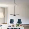 Luminária pendente minimalista italiana de aço inoxidável para quarto, com cabeça prateada e holofote inteligente, compatível com o aplicativo Mi Home, livre de liga metálica