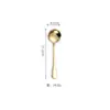 Faca e garfo e colher para comida ocidental 1010 talheres de aço inoxidável dourados colher para misturar café espátula para bolo conjunto de faca e garfo para bife de hotel