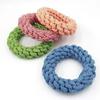 Juguete de Cuerda de Algodón Resistente a Mordidas Molar para Perro Juguete de Nudo de Cuerda para Perro Pequeño Mediano Traje Frisbee Suministros para Mascotas