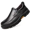 Sapatos Masculinos de Primavera 2026 Novos Produtos para Pessoas de Meia-Idade e Idosos, Sapatos Casuais de Negócios, Tamanho Grande 46, Sapatos Masculinos de Couro Macio com Solado Grosso de Couro Genuíno