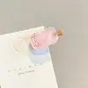 Pinza para el pelo con estampado de leopardo y flores, accesorio para el pelo elegante y exquisito, pinza dulce para flequillo, pinza para el pelo para mechones sueltos, adorno para el pelo elegante y exquisito