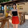 Traje de Baño para Mujer 2026 Nuevo Ajuste Delgado Deportivo Protección Solar Manga Larga Dos Piezas Adelgazante Conservador Pierna Cuadrada Vacaciones en la Playa Conjunto de Cuatro Piezas