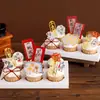 Decoración de Cupcakes para la Temporada de Graduación 2025: ¡Todo lo Mejor y Bendiciones de Navegación Fluida Tarjeta Decorativa de Postre