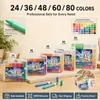 Marcadores acrílicos de punta suave transfronterizos, bolígrafos de acuarela específicos para arte estudiantil, bolígrafos de colores con brillantina para preescolar al por mayor