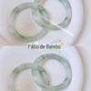 Pequeno livro vermelho com bambu verde pátio imitação de vidro Jade pulseira redonda grossa pulseira jingle antiquário Han vestuário uma geração de cabelo