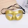 Máscara de Baile de Máscaras de Halloween para Homens e Mulheres Adulto Meio Rosto Cabeça Plana Jazz Preto e Branco Dourado e Prateado Máscara Masculina Atacado
