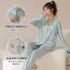 Atacado 220g Algodão Dupla Face Algodão Puro Pijama de Maternidade Feminino Primavera Outono Inverno Manga Longa Abertura Lateral Roupa Pós-Parto 200 Jin Casa