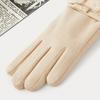 Guantes Térmicos de Invierno para Adulto con Lazo Lindo, Compatibles con Pantalla Táctil, Forrados de Felpa, Gruesos, Amigables con la Piel y Cálidos