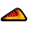 Yibaike Espelho Cruzado Motocicleta Modificada LED 12V Scooter Veículo Elétrico Luz Dianteira Lateral Seta Sinalizador Guangdong Adequado