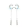Pendientes de Botón Super Hada Moda Dulce Elegante Estilo Mariposa Borla Nicho Exquisito Temperamento Pendientes Simples Versátiles de Alta Gama