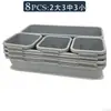 Divisor Organizador de Caixa de Armazenamento para Gaveta de Mesa, Conjunto de 24 Peças para Mesa de Trabalho Facilmente Combinável, Caixa para Armazenamento e Organização de Cosméticos