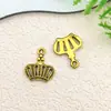 Liga de Ouro Antigo Acessórios para Joias DIY Chave Estrela do Mar Sol Coroa Flor Brincos Pulseira Peças Pequenas Materiais Artesanais
