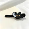 Lindo Pinza para el Pelo Lateral de la Frente Pequeña Estilo Chanel Estampado de Leopardo Pinza de Pelo de Felpa Pinza para Flequillo Oso Pequeño Retro Pinza BB Accesorios para el Cabello