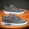 Zapatos Nuevos para Hombre, Zapatos Deportivos Casuales de Suela Blanda, Transpirables y Resistentes al Desgaste, Tenis Slip-On Antideslizantes, Zapatos de Lona con Interior de Seda de Hielo para Aumentar la Altura