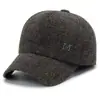 Gorra de Béisbol Gruesa y Cálida para Otoño e Invierno para Hombres de Mediana Edad y Mayores, Sombrero de Cuero para Papá y Abuelo, Gorra Gruesa con Visera de Pato y Forro de Felpa para Proteger los Oídos