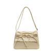 Bolso de Lazo Plisado para Mujer 2024 Nuevo Bolso Tote de Cadena de Moda Combinable de Gran Capacidad para Viaje Diario