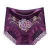 Nueva Ropa Interior Bordada Popular Calzones de Mujer de Cintura Alta Sin Costuras Encaje Algodón Entrepierna Satén Sexy Calzones de Mujer
