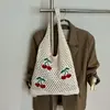 Nueva Bolsa de Punto Shein Transfronteriza con Diseño Vintage de Tortuga Hueca, Diseño de Nicho, Bolso de Hombro Grande de Viaje