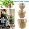Artesanato de Plantas Transfronteiriço da Amazonia Cestaria de Palha Vaso de Flores Vaso de Flores de Rattan Tecido Cesta de Flores Tecida Tampa para Vaso de Flores Vaso de Flores de Taboa