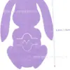 Bolsa Portacubiertos de Conejo de Pascua de 4 Piezas Bolsa Portacubiertos de Fieltro Cubierta para Cubiertos Adecuada para Cuchillo y Tenedor Resurrección