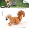 Modelo de animal selvagem de simulação infantil porquinho-da-índia esquilo raposa de orelhas grandes bolsa planador castor lontra ornamento cognitivo brinquedo