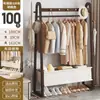 Perchero de pie para dormitorio, tendedero para ropa, tendedero para habitación, madera maciza, para colocar la ropa por la noche, uso en interiores del hogar