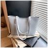 Bolso Simple Transfronterizo para Mujer 2025 Nuevo Moderno a la Moda Trendy Patrón Cocodrilo Bolso de Hombro Corea del Sur Bolso Tote de Gran Capacidad