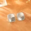 Pendientes Cuadrados Geométricos de Cristal de Hielo de Gama Alta, Modernos y Únicos, Pendientes Brillantes para Mujer, Accesorios Sencillos Estilo Ins