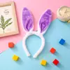 Fornecimento direto da fábrica tiara de pelúcia com orelhas de coelho de lantejou moda transfronteiriça festa de feriado infantil Halloween adereço de cabeça