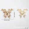 Charms y Hebillas Metálicas para Zapatos al por Mayor Transfronterizos, Hebillas Decorativas de Nuevo Estilo para Zuecos, Accesorios Desmontables de Hebillas para Zapatos DIY