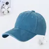 Boné de Baseball Retrô Desgastado Lavado Versátil Estilo Coreano com Logo Personalizado Proteção Solar Bico de Pato para Homens com Bordado Impresso