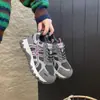 Zapatos tipo "dad shoes" de malla de cuero sintético estilo europeo, suela gruesa, punta redonda, lindos y peculiares para mujer, nueva colección otoño 2026, zapatillas casuales cómodas y versátiles