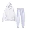 Conjunto de Moletom com Zíper e Capuz para Homens, Cardigan Solto, Calça de Moletom, Cor Sólida, Conjunto Completo, Roupa Esportiva, Atacado