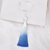 Accesorio de borla degradada bicolor de 10 cm para joyería hecha a mano DIY, borla colgante pequeña, decoración creativa para marcapáginas