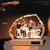 Lámpara de noche de cristal estilo celebridad para dormitorio, decoración, un regalo para niñas, mejores amigas, novias en aniversarios o cumpleaños