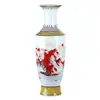 Vaso Cerámico Grande de Pie de 65 cm de Alto Jarrón Cerámico Clásico Chino de Jingdezhen Decoración de Vestíbulo de Entrada