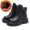 Botas Martin de Sola Grossa da Moda Femininas 2026 Nova Coleção Outono/Inverno Versátil Estilo Britânico Combinam com Saias Venda Quente Estilo de Rua Botas de Motociclista