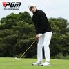 Pgm Roupa de Golfe Masculina Jaqueta de Manga Longa Outono e Inverno Camiseta com Zíper Gola Alta Polo Masculina Quente