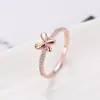 Suministro de Amazon anillo simple chapado en platino anillo con microincrustaciones de circonita joyería europea y americana al por mayor ventas directas de fábrica