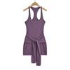 25 Nuevos Estilos de Verano Estilo Europeo y Americano Cinturón de Cintura Tirantes Cintura Diseño de Cuello Cuadrado Vestido Chaleco