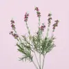 Flores Artificiales en Stock: Lavanda, Eucalipto, Hierba de Primavera, Flores Secas Violetas para Decoración del Hogar, Arreglos Florales y Paisajismo