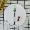 Conjunto de Talheres Ocidentais Kaya Aço Inoxidável Material 201 Prata Faca, Garfo e Colher Conjunto de Quatro Peças